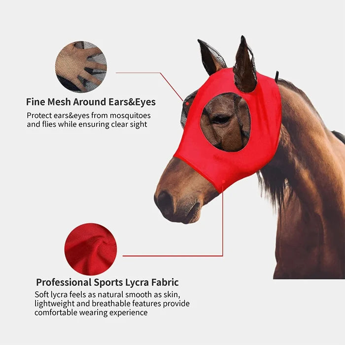 Equine Mask Anti-Fly Mesh